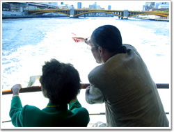 Excursion in Tokyo by water bus